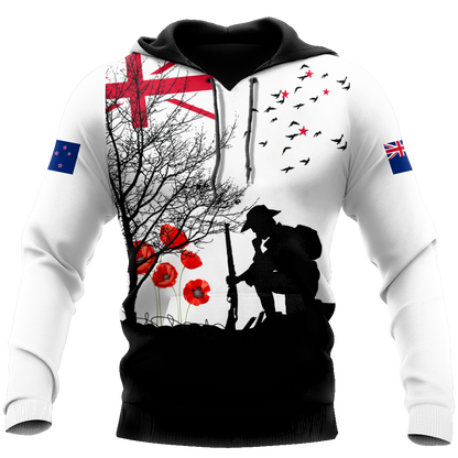 Premium Anzac Day New Zealand 3D Printed Unisex Shirts TN