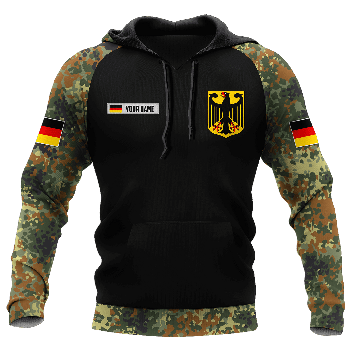 Personalized name German Army Hoodie 3D All Over Printed Unisex Shirts Pi10052104