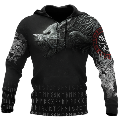 Customize Name Fenrir Viking Hoodie For Men And Women DQB10062101