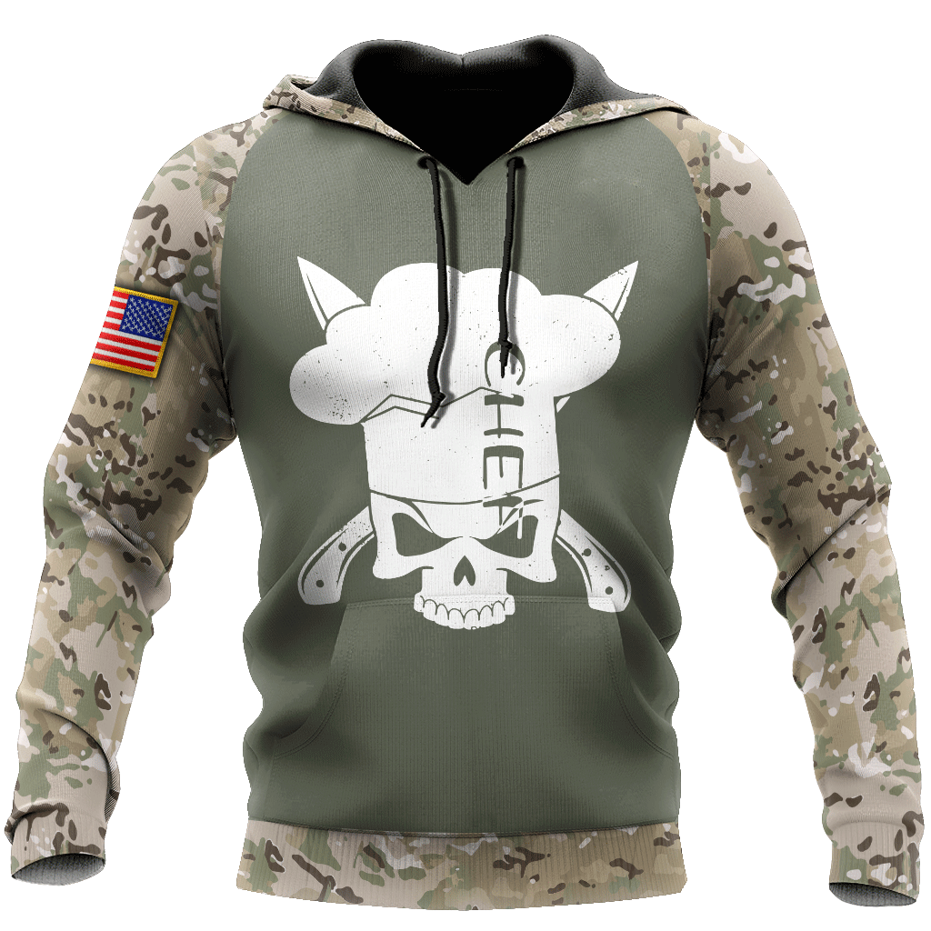 Custom Name American Master Chef 3D All Over Printed Unisex Shirts