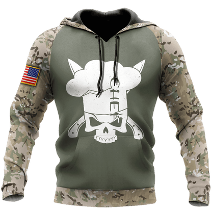 Custom Name American Master Chef 3D All Over Printed Unisex Shirts