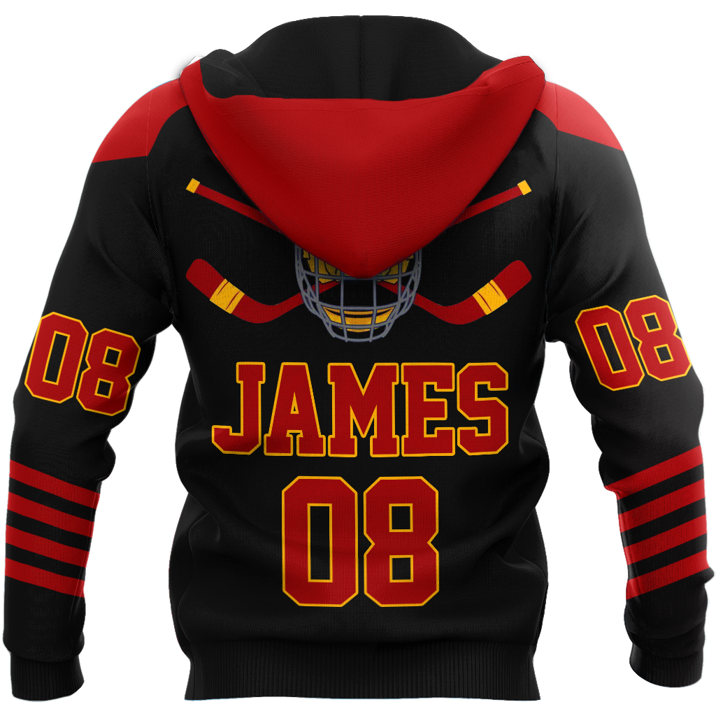 3D All Over Printed Hockey Satanic Unisex Shirts Custom Name Custom number  XT