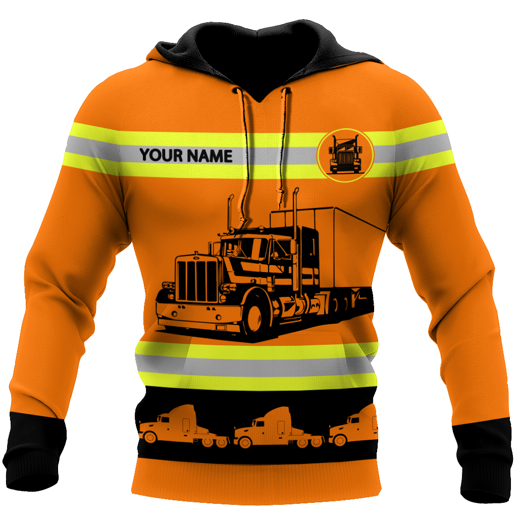 Personalized Name Trucker 3D All Over Printed Shirts For Men and Women