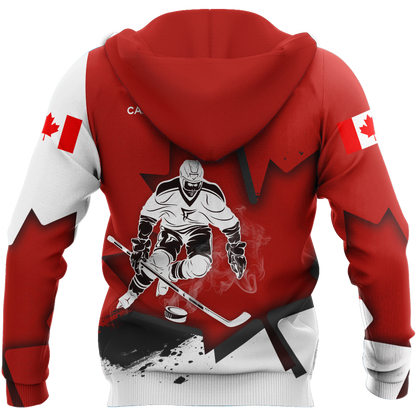 3D All Over Printed Hockey Canada Unisex Shirts Custom Name Custom number XT TNA11032101