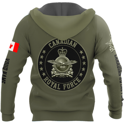 Personalized Name XT Canadian Royal Force Army 3D All Over Printed Shirts DA11032102
