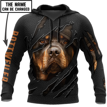 Rottweiler 3D hoodie shirt for men and women custom name ver2