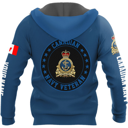 Personalized Name XT Canadian Navy Pullover 3D All Over Printed Shirts DA11032103