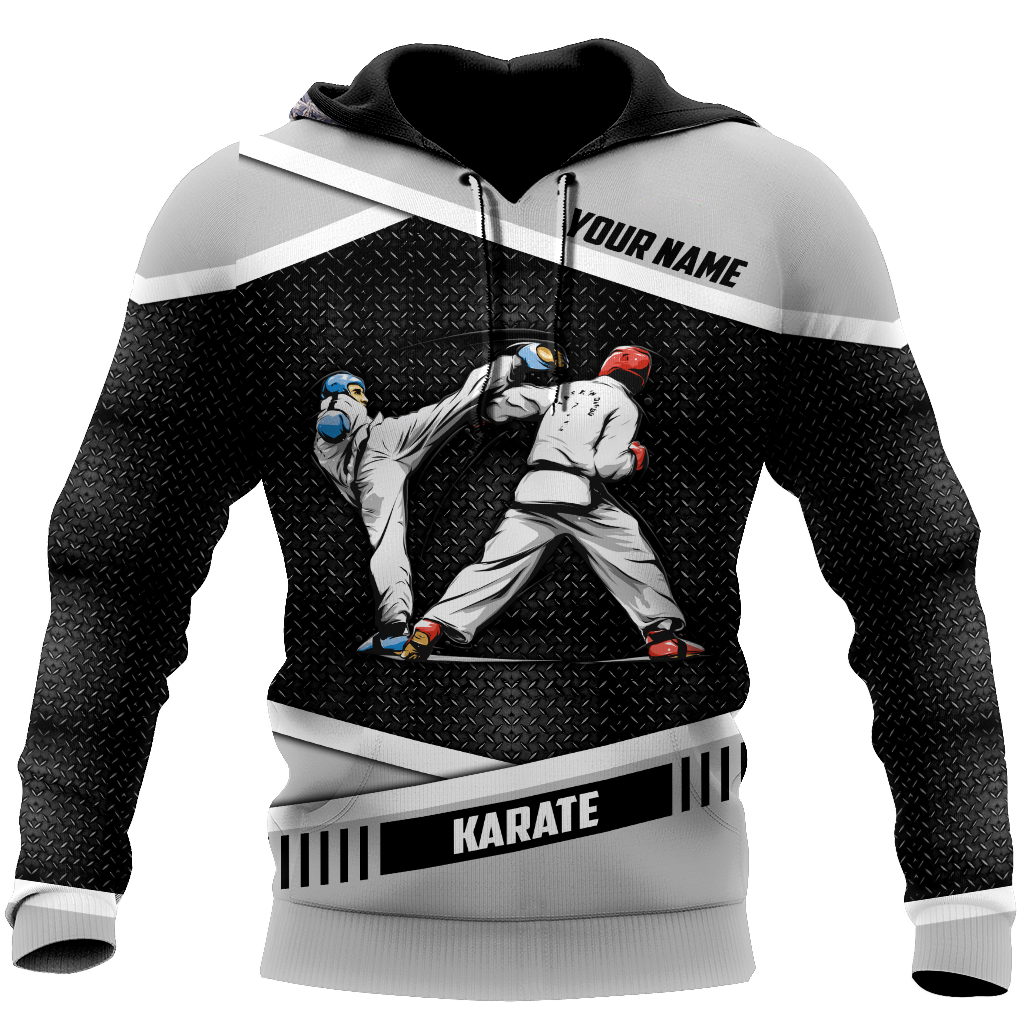 Customize Name Karate Fighting Hoodie For Men And Women MH11032105