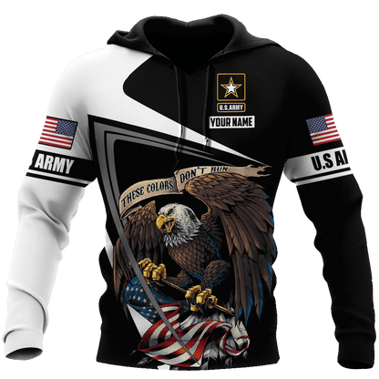 Custom name US Army Veteran 3D printed shirts Proud Military