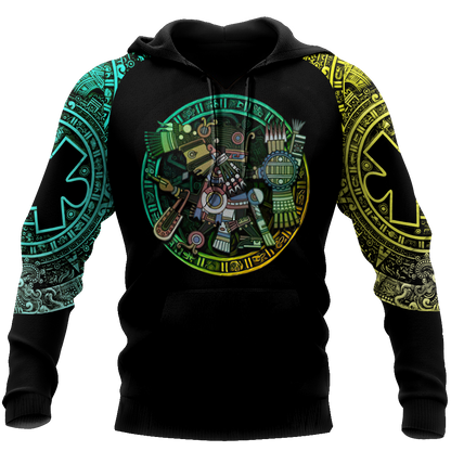 Gods of Mesoamerica - Tezcatlipoca Aztec Mexican 3D All Over Printed Unisex Shirts