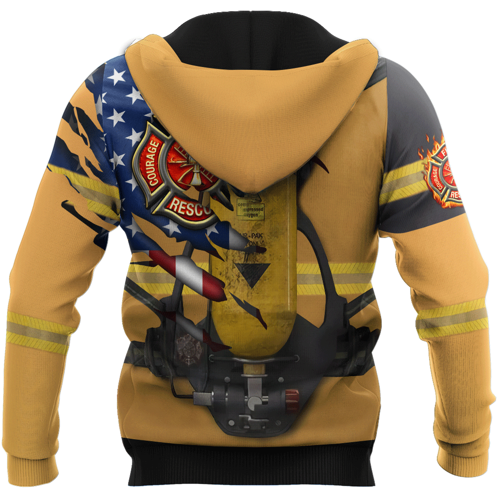 Firefighter 911 Patriot Day 3D All Over Printed Unisex Shirts