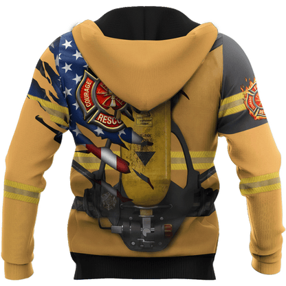 Firefighter 911 Patriot Day 3D All Over Printed Unisex Shirts