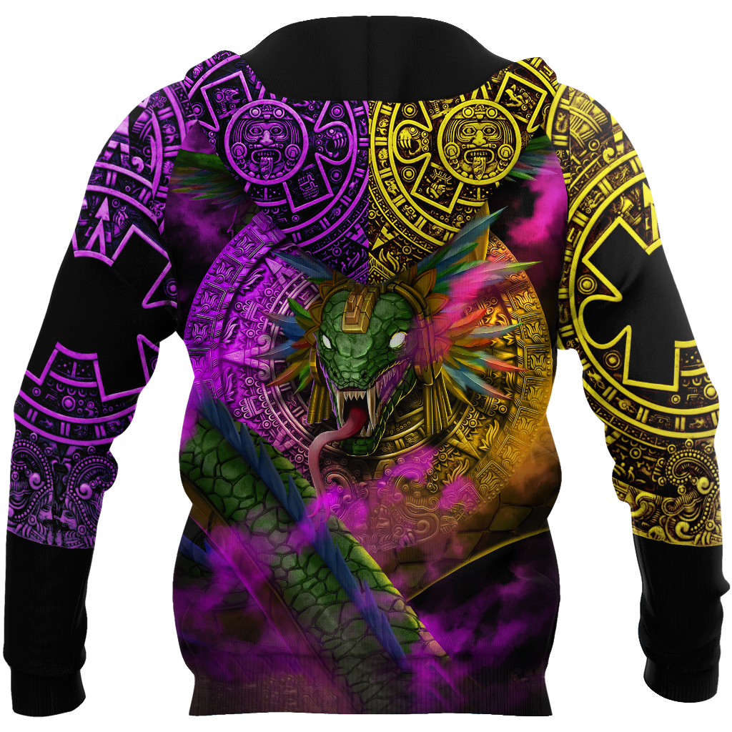 Gods of Mesoamerica - Quetzalcoatl Aztec Mexican 3D All Over Printed Unisex Shirts