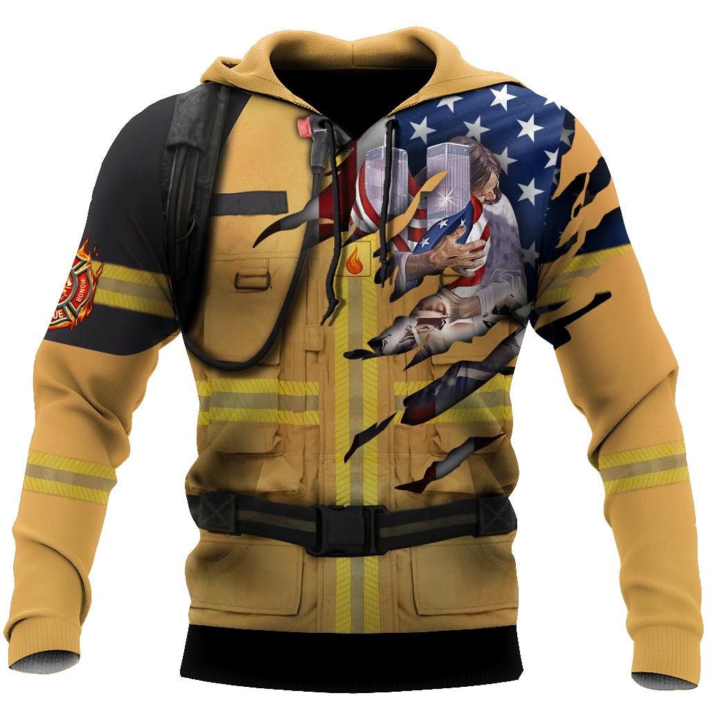 Firefighter 911 Patriot Day 3D All Over Printed Unisex Shirts