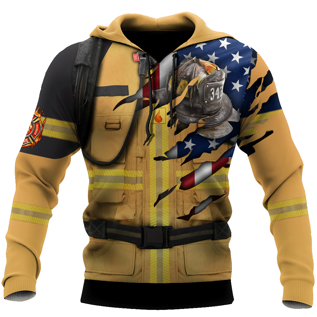 Firefighter 911 Patriot Day 3D All Over Printed Unisex Shirts