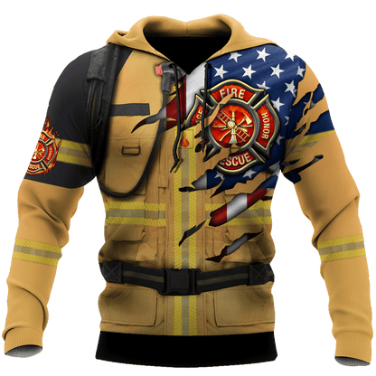 Firefighter 911 Patriot Day 3D All Over Printed Unisex Shirts