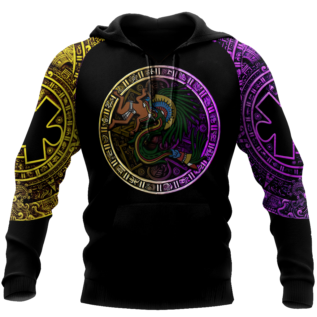 Gods of Mesoamerica - Quetzalcoatl Aztec Mexican 3D All Over Printed Unisex Shirts