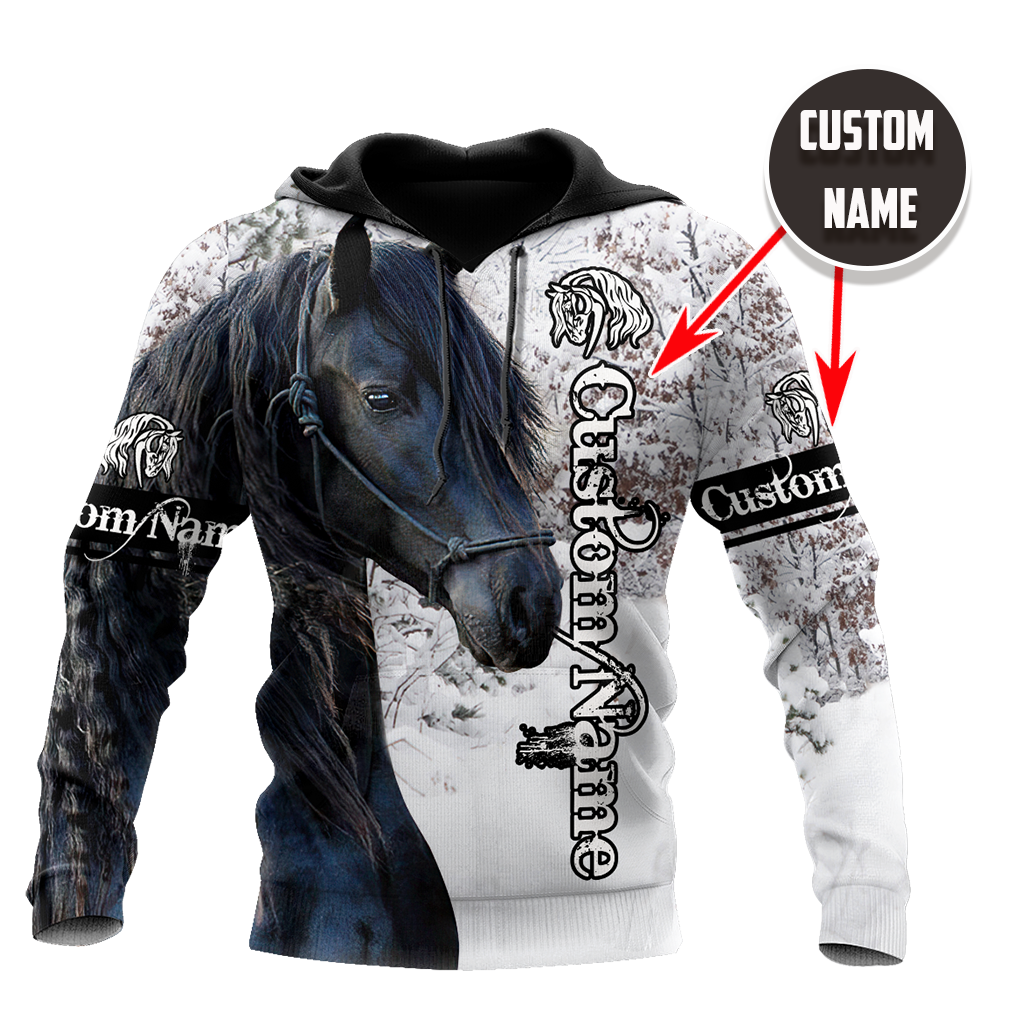 Personalized Beautiful Friesian Horse 3D All Over Printed Shirts For Men And Women TNA11172008