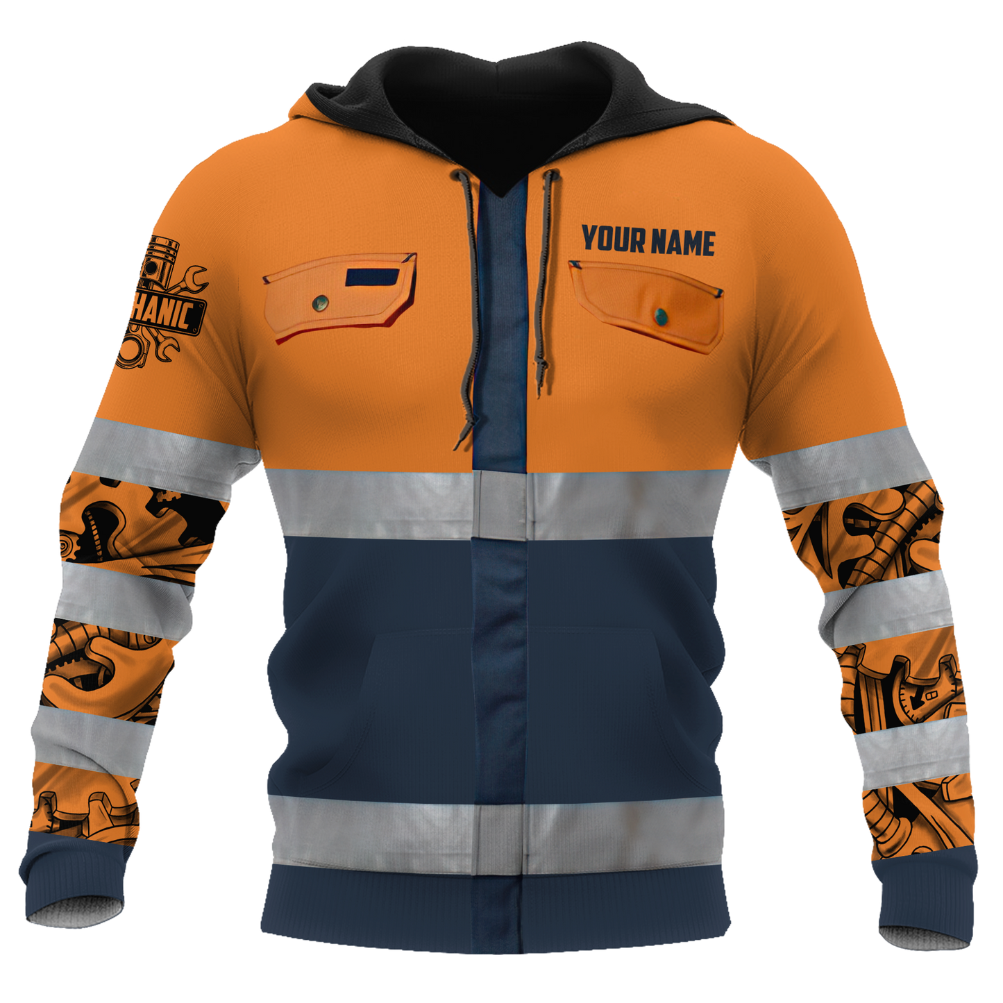 Personalized Mechanic Safety 3D All Over Printed Hoodie For Men and Women Pi112054