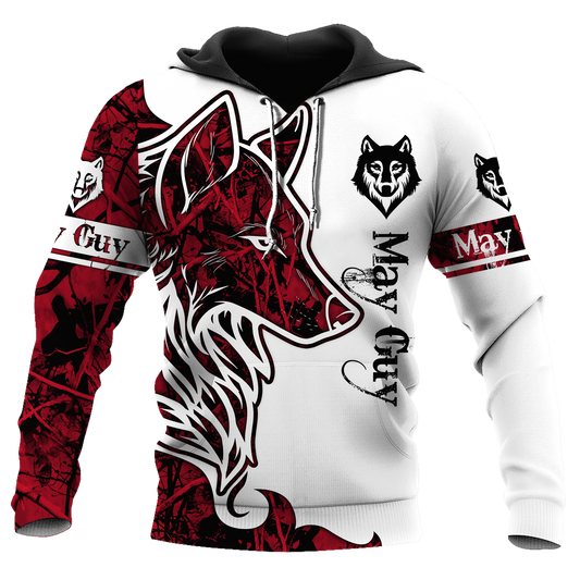 May Wolf 3D All Over Printed Unisex Hoodie