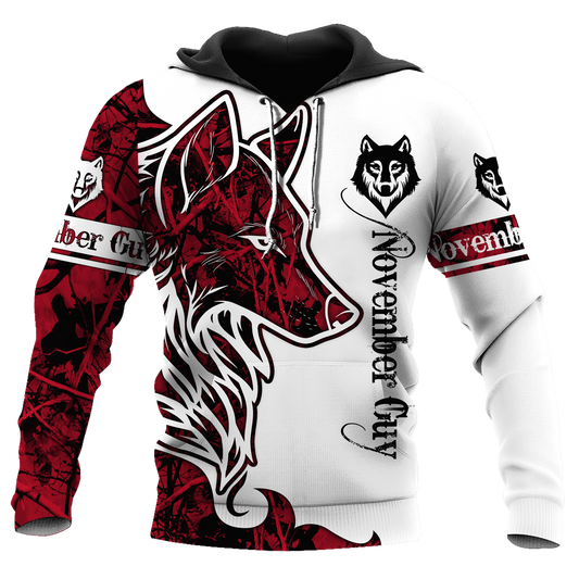 November Wolf 3D All Over Printed Shirts Pi112071