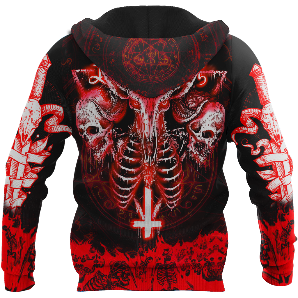 Skull Satanic Hoodie For Men And Women MH12012102