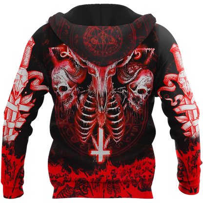 Skull Satanic Hoodie For Men And Women MH12012102