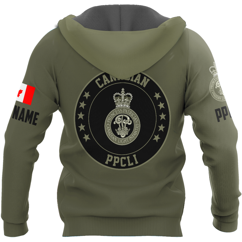 Personalized Name XT Canadian PPCLI Pullover 3D All Over Printed Shirts DA12032101