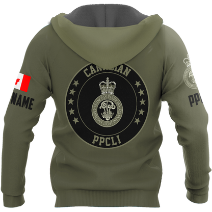Personalized Name XT Canadian PPCLI Pullover 3D All Over Printed Shirts DA12032101