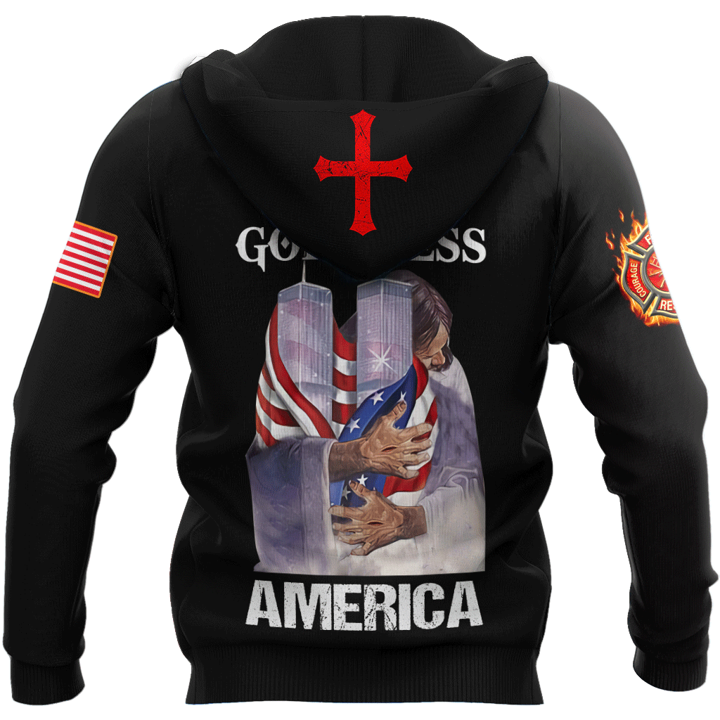 Firefighter 911 Patriot Day 3D All Over Printed Unisex Shirts