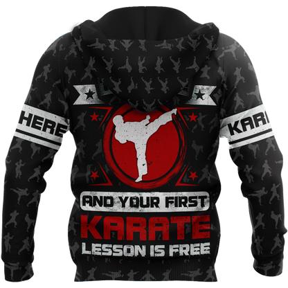 Customize Name Don't Touch Me Karate Hoodie For Men And Women TNA13032101