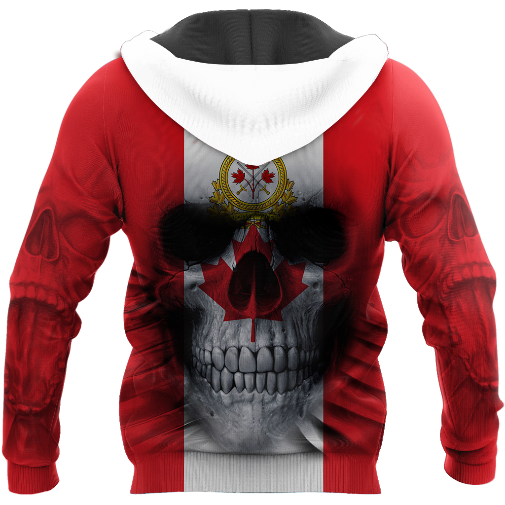 Canadian Army Skull Pullover 3D All Over Printed Shirts SN13032104