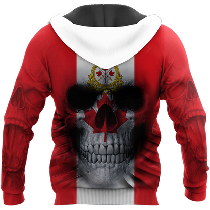 Canadian Army Skull Pullover 3D All Over Printed Shirts SN13032104