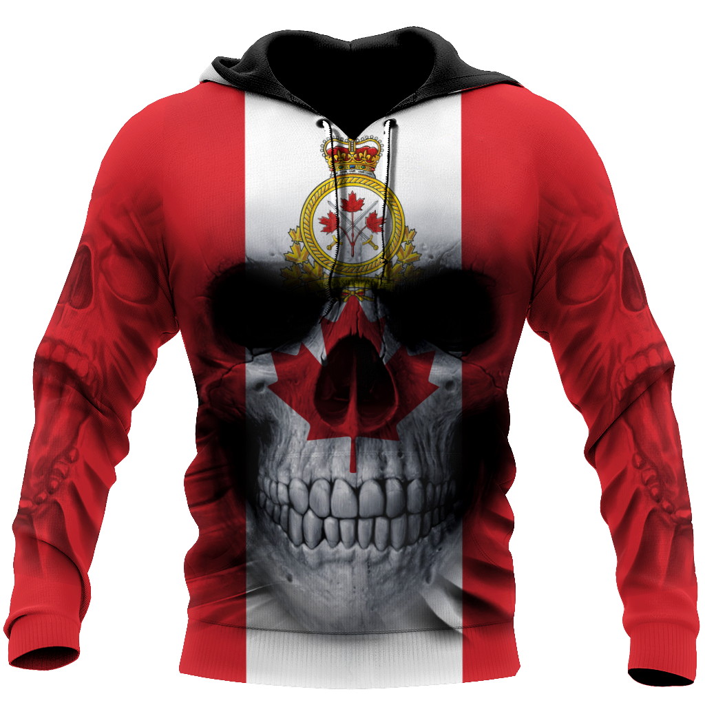 Canadian Army Skull Pullover 3D All Over Printed Shirts SN13032104