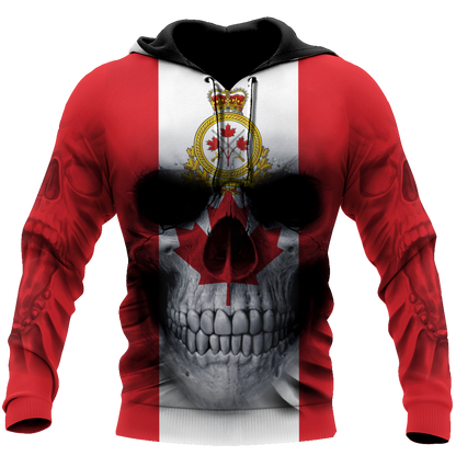 Canadian Army Skull Pullover 3D All Over Printed Shirts SN13032104