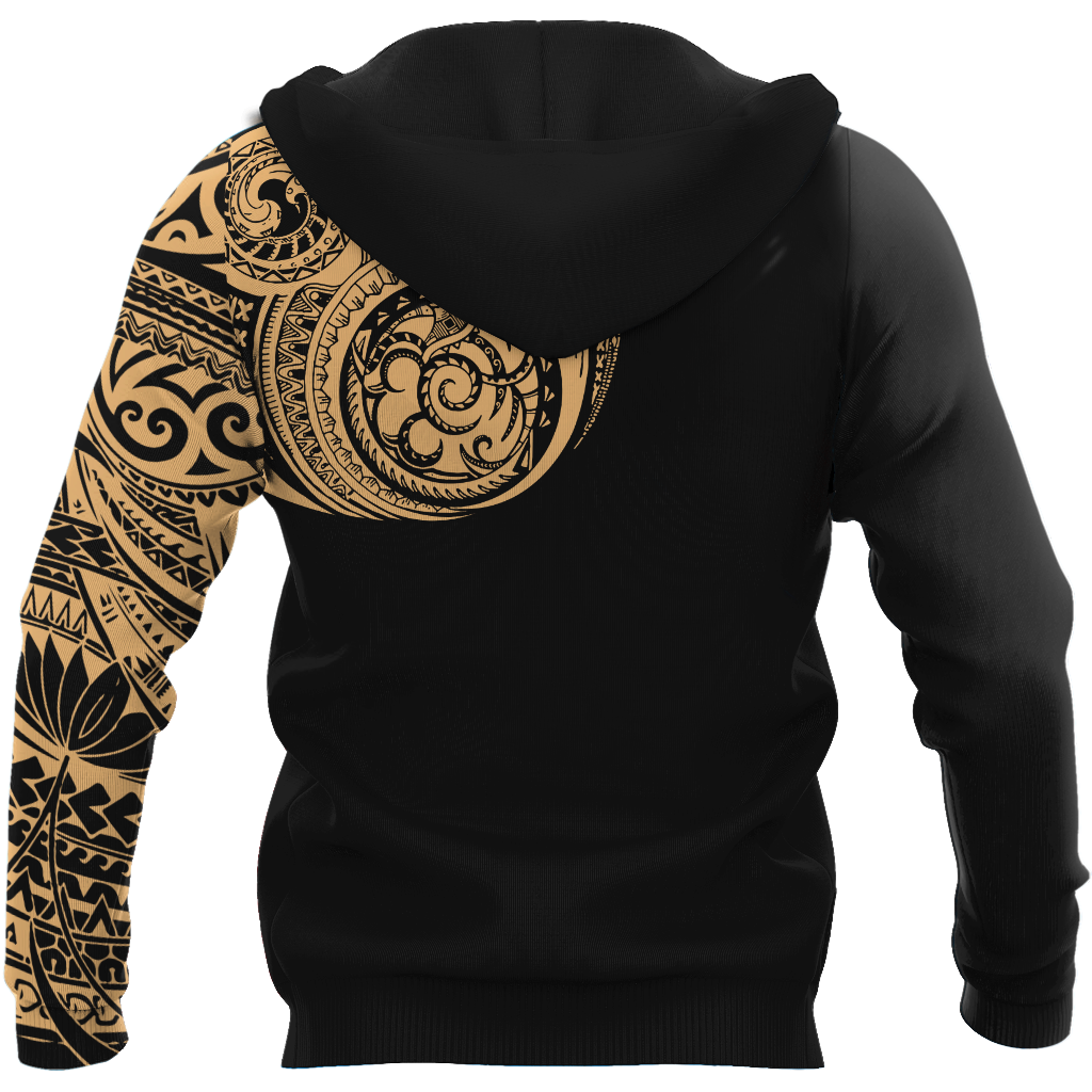 Amazing Polynesian Traditional Tattoo Personalized Unisex Deluxe Hoodie ML