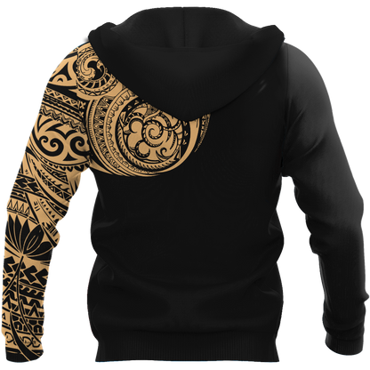 Amazing Polynesian Traditional Tattoo Personalized Unisex Deluxe Hoodie ML