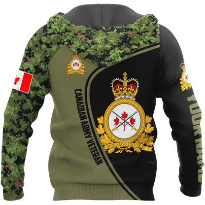 Personalized Name XT Canadian Army Veteran 3D All Over Printed Shirts DA13032107