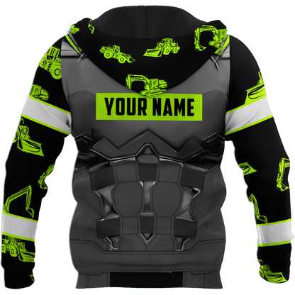 Customize Name Heavy Equipment Operator 3D All Over Printed Unisex Shirts