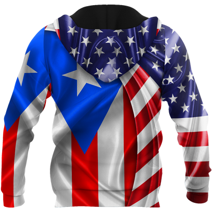 Customize Name Puerto Rico 3D All Over Printed Unisex Shirts
