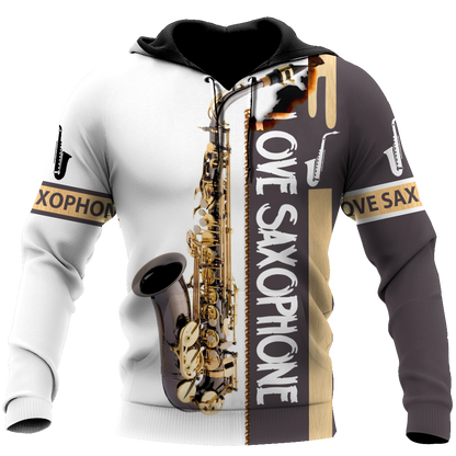 Saxophone Musical Instrument 3D All Over Printed Shirts For Men And Women