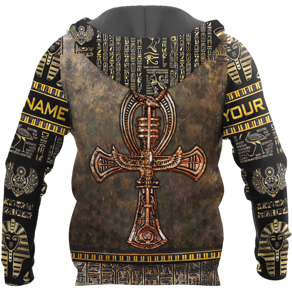 Custom name Ancient Egyptian Ankh key of life 3D design print shirts