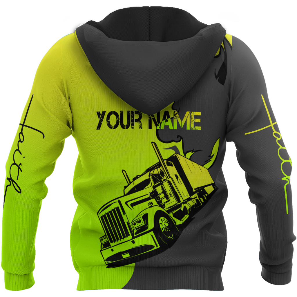 Personalized Name Trucker 3D All Over Printed Shirts For Men and Women