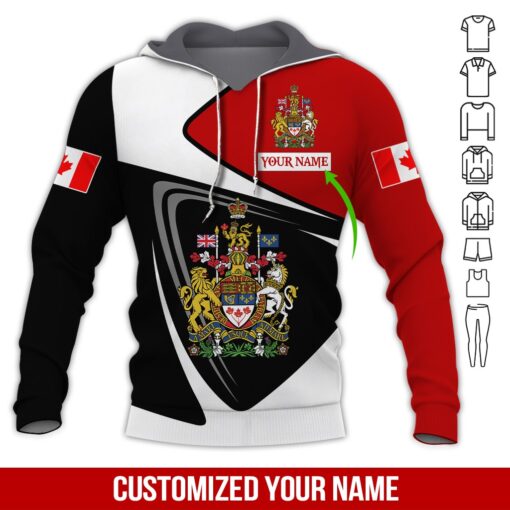 Personalized Name XT Canada Coat of Arms  3D All Over Printed Shirts 15032101.CXT