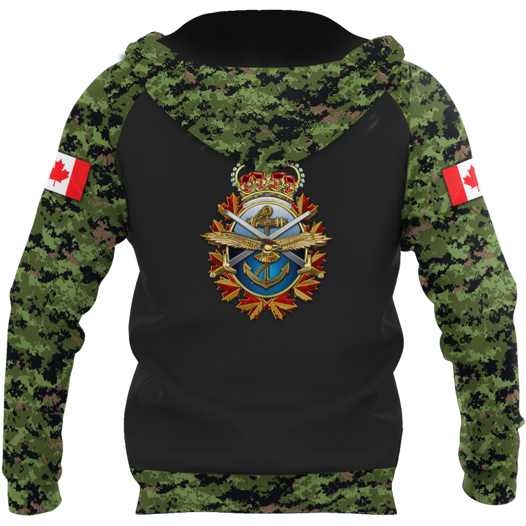 Personalized Name XT Canadian Armed Forces Pullover 3D All Over Printed Shirts PD15032102
