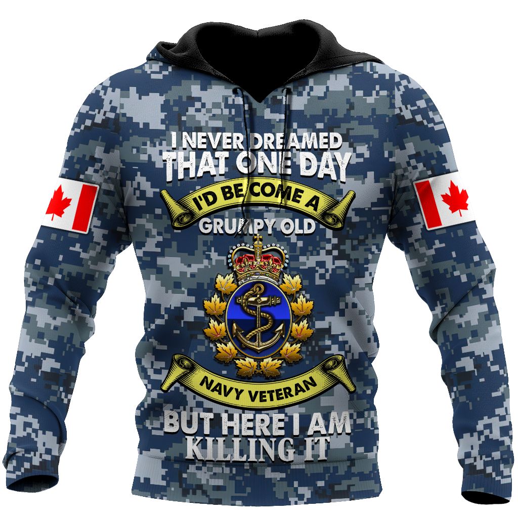 Canadian Navy Veteran 3D Printed Shirts MH15032103