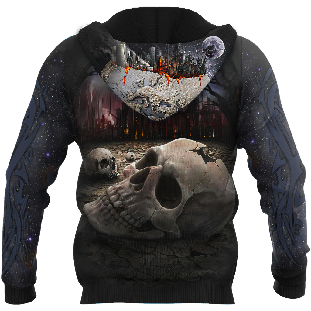 Customize Name Dead City Skull Hoodie For Men And Women NTN15032104