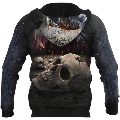 Customize Name Dead City Skull Hoodie For Men And Women NTN15032104