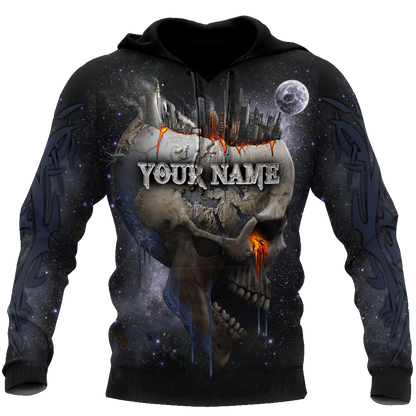 Customize Name Dead City Skull Hoodie For Men And Women NTN15032104