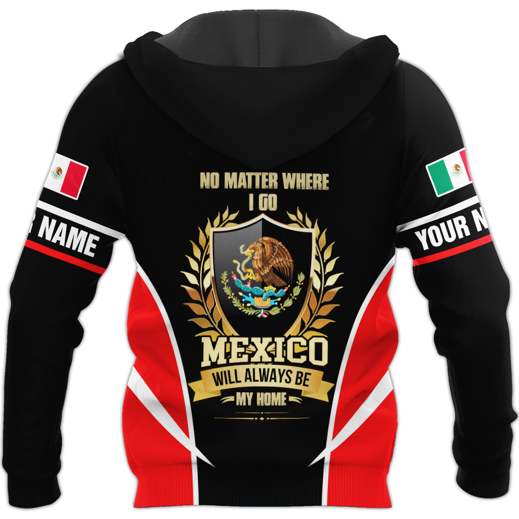 Personalized Name Aztec Mexico 3D All Over Printed Hoodie